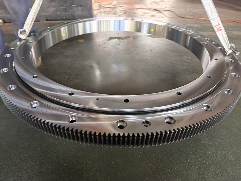 Slewing bearing installed in a CNC machine tool application